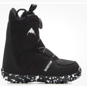 Burton Kids Grom BOA Snowboard Boot - Black and White